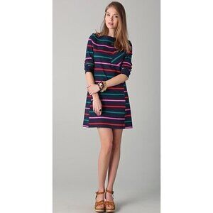 NWOT Marc by Marc Jacobs Mallory Multi Striped Dress Blue Green Red S